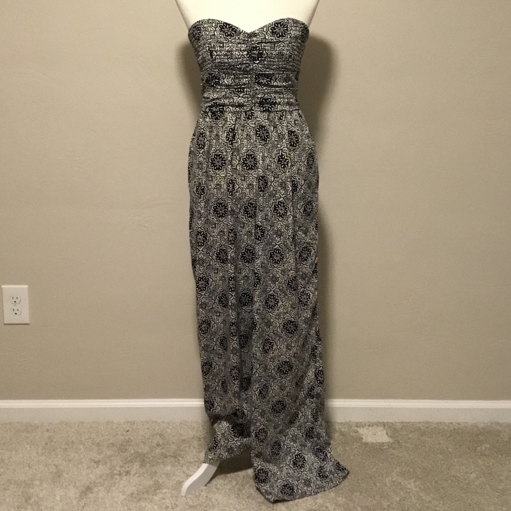 Bar III Macy’s Strapless Jumpsuit M